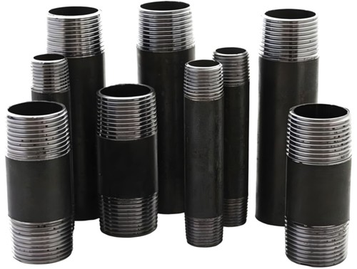 Rohrnippel stahl schwarz - rohrnippel,
