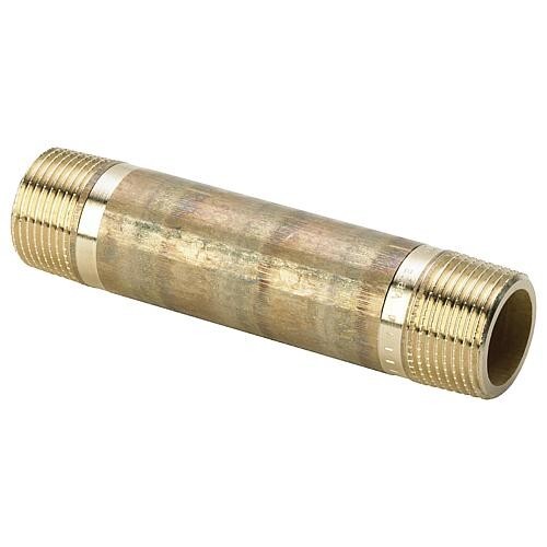 Viega rotguss langnippel - langnippel, 3/8"